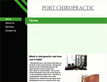 Tablet Screenshot of portchiropractic.com